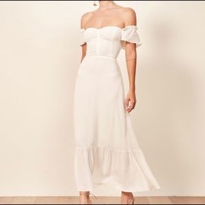 Reformation Butterfly Dress 0 Ivory